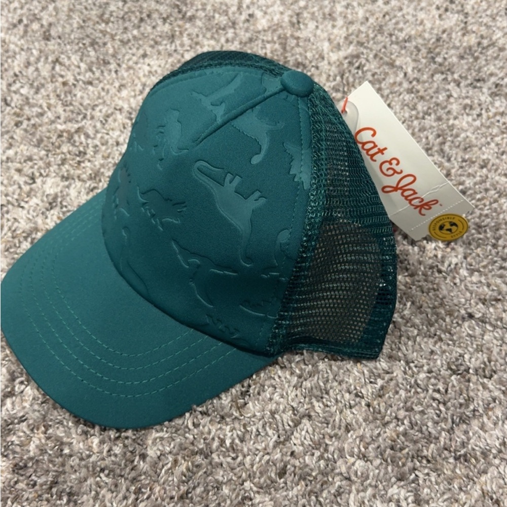 Cat & Jack Green Dinosaur Mesh Cap